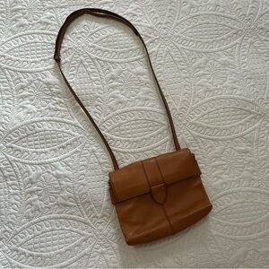 J.Crew Crossbody Tan Leather Shoulder Bag